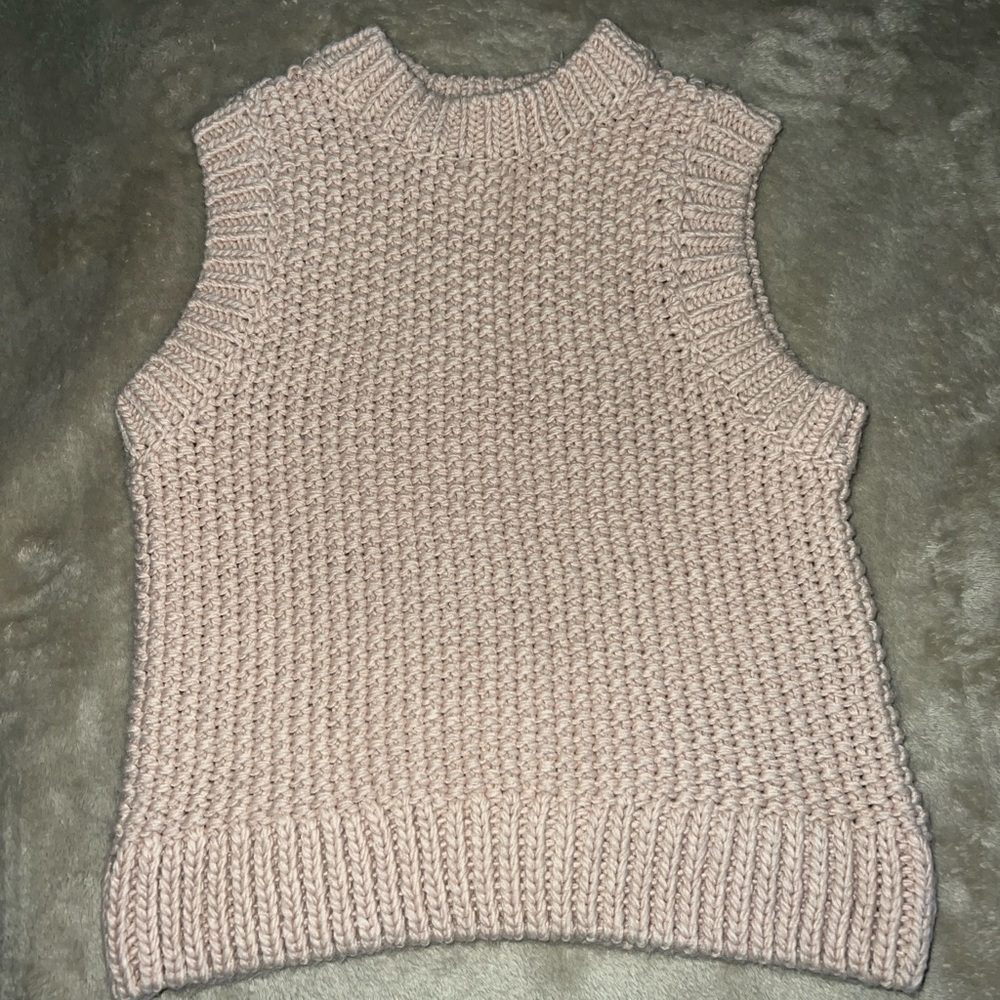 H&M Women's Blush Knit Sweater Vest